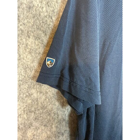 Kuhl Mens Lightweight Blue Chest Pocket Polo Shirt Stretch - Large - Picture 4 of 10